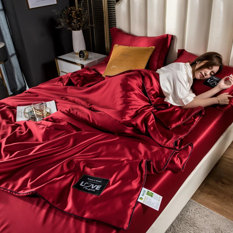 Luxury Summer Ice Silk Comforter Duvet