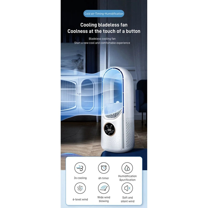 Portable Air Conditioner Electric Fan USB Humidifier