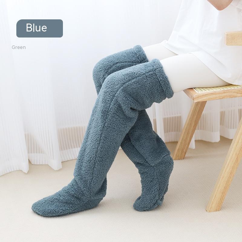 CozyKnee Plush Knee-High Winter Socks