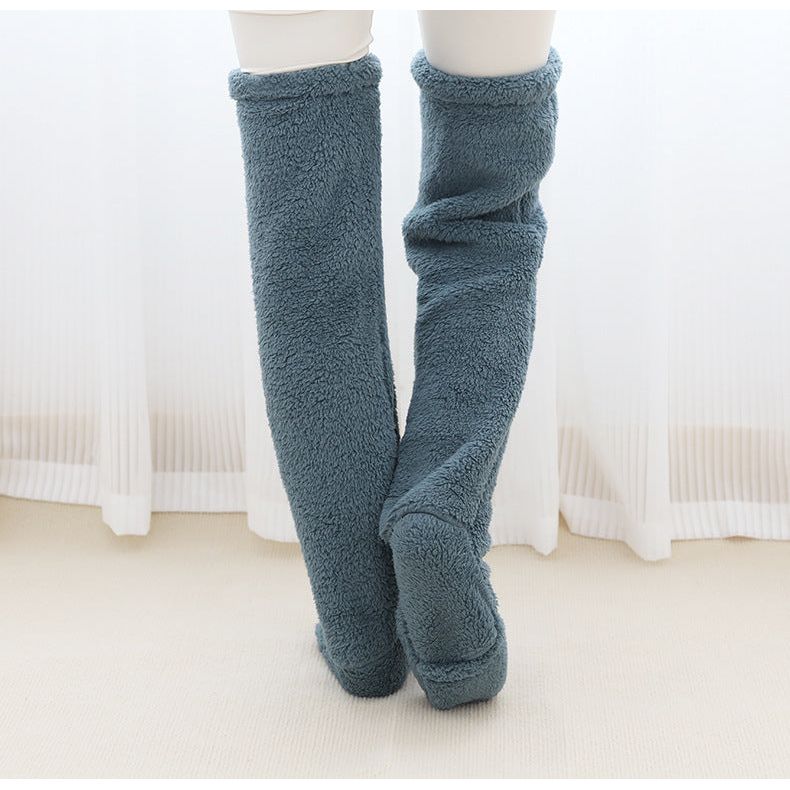 CozyKnee Plush Knee-High Winter Socks