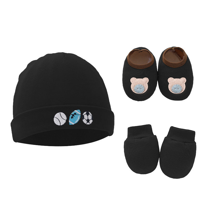 Baby Cotton Hat, Mittens & Baby Foot Cover