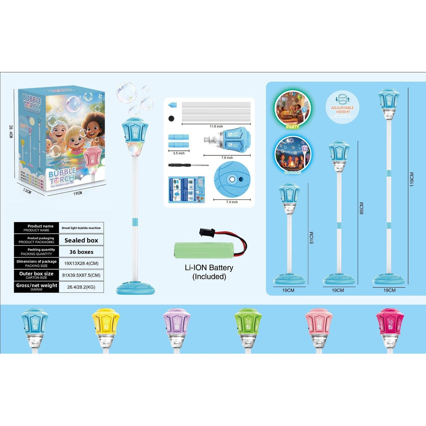 BubbleBloom Garden Bubble Lamp