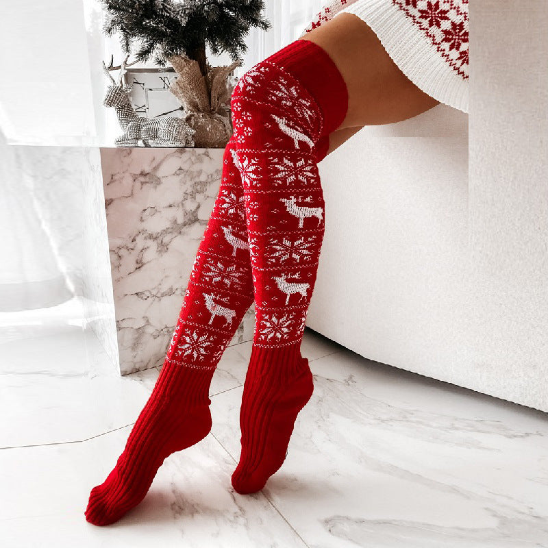 Winter Christmas Warm Knitted Women’s Stockings