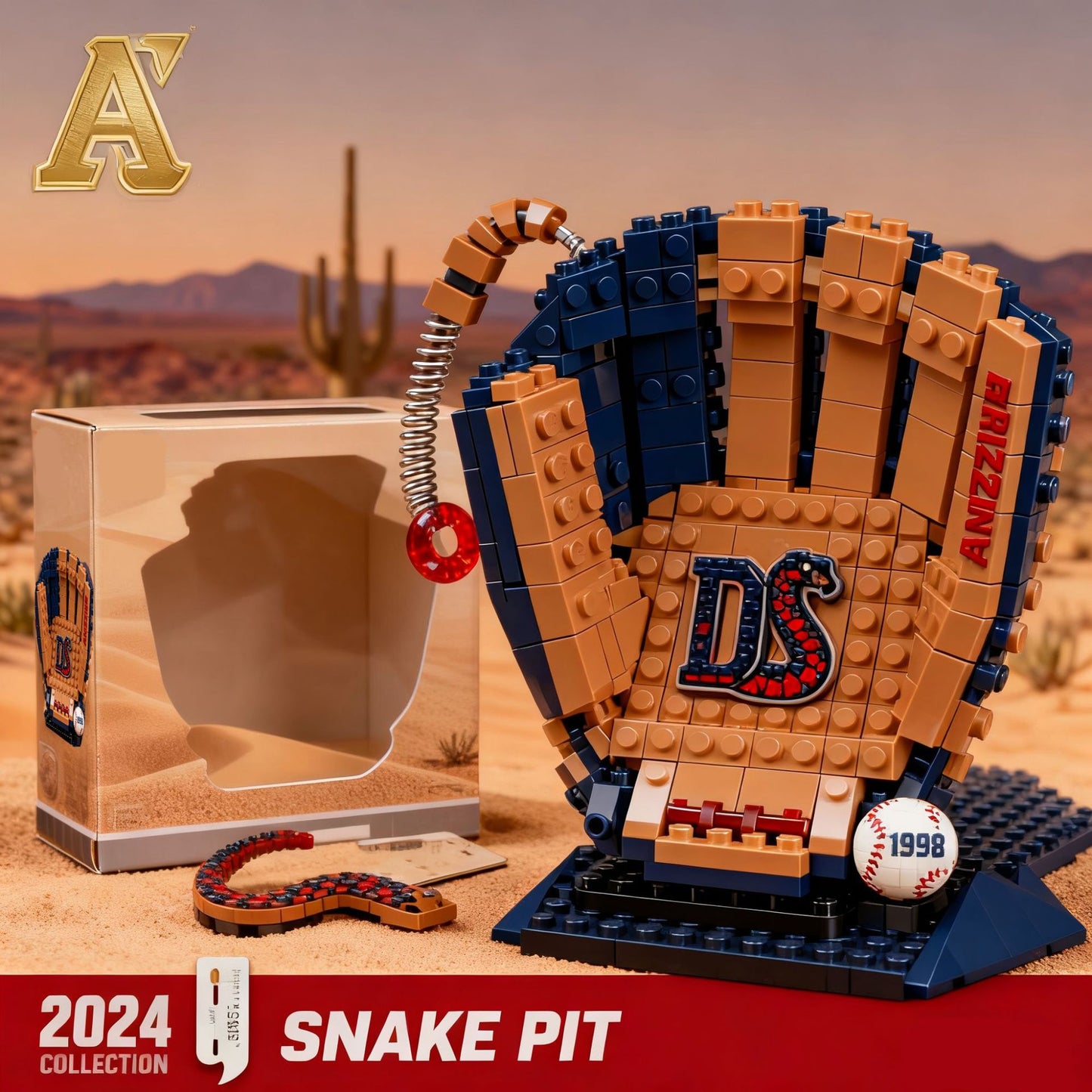 All-Star Baseball Stadium Building Block Set (800+ Pieces)