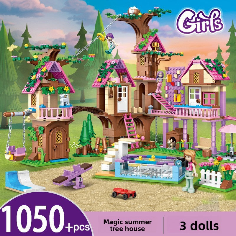 Enchanted Dream Castle Building Block Set (504–1050 Pieces)