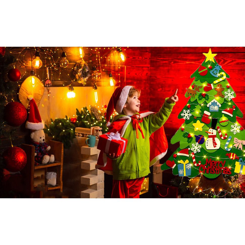 TwinkleTots Illuminated Felt Christmas Tree