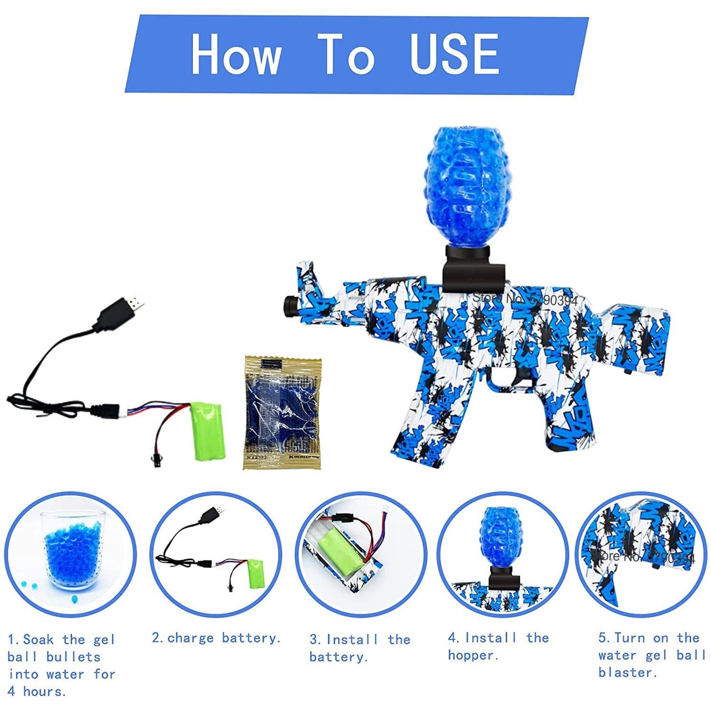Airsoft Splatter Blaster Gun
