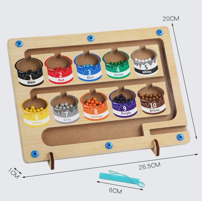 Children Magnetic Color and Number Maze
