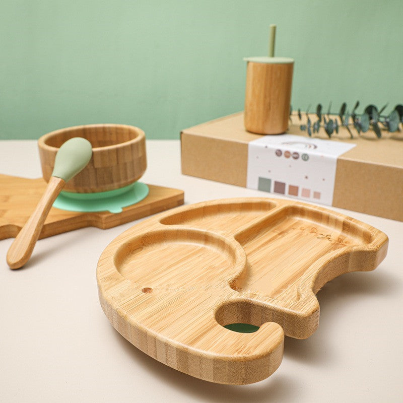 ECO-Friendly Elephant Bamboo Dinner Set