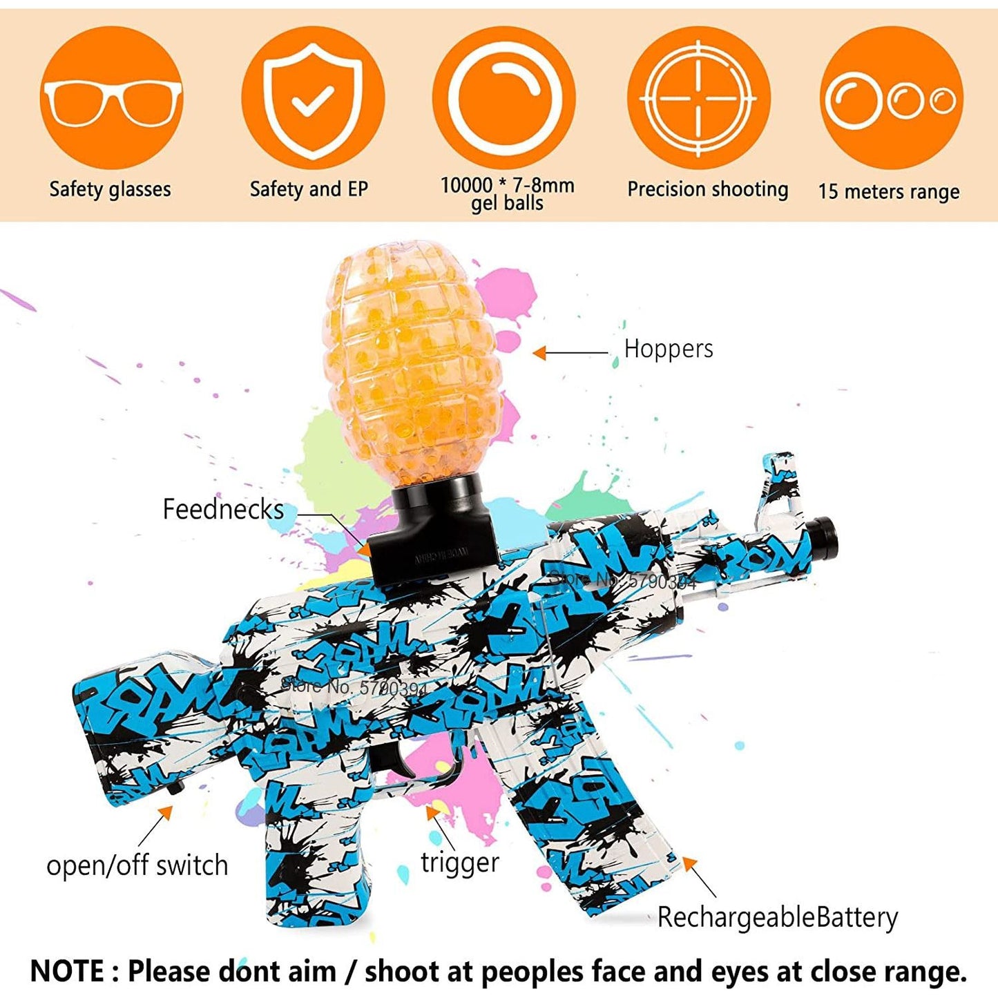 Airsoft Splatter Blaster Gun