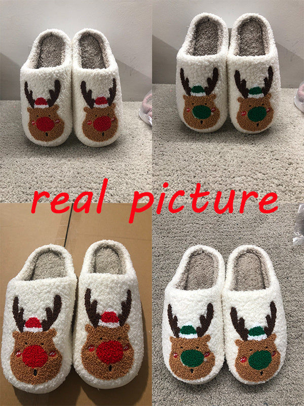 Christmas Plush Winter Home Slippers