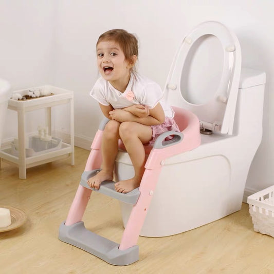 Adjustable Kids Toilet Training Seat with Ladder