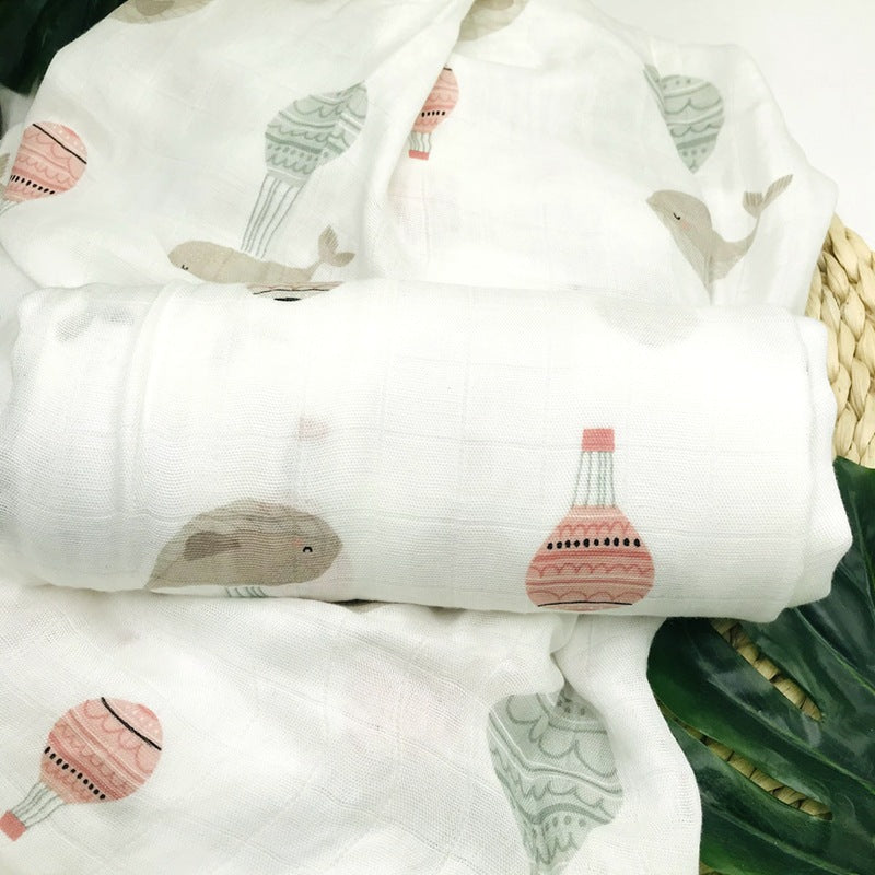 BambooHug Ultra-Soft Baby Muslin Swaddle Blanket
