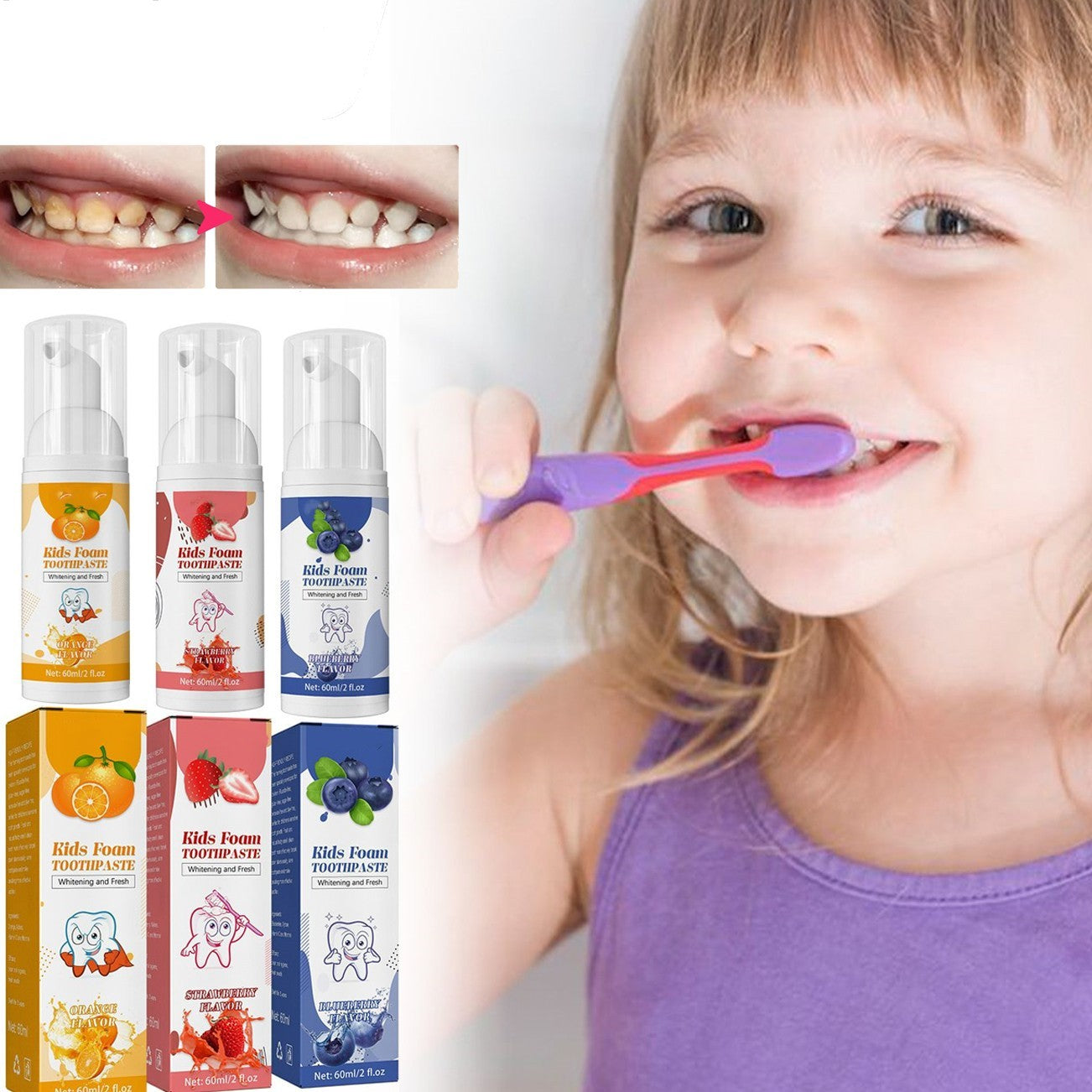 Children's Foam Toothpaste