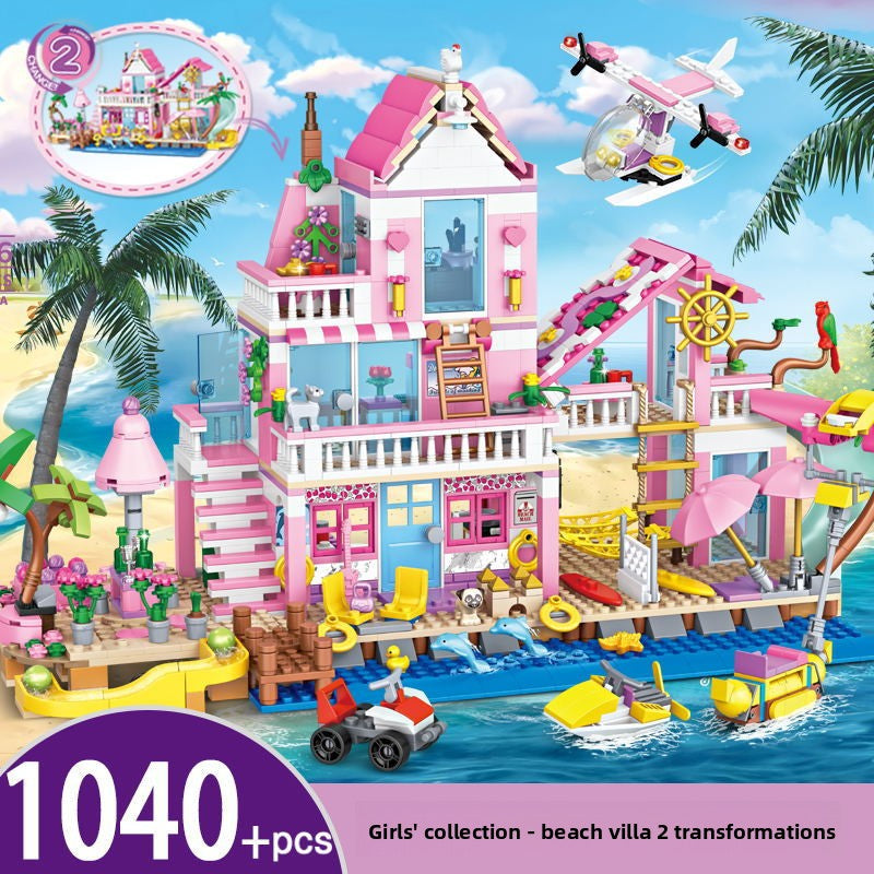 Enchanted Dream Castle Building Block Set (504–1050 Pieces)
