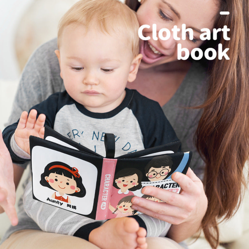 High-Contrast Baby Cloth Book – Sensory & Visual Development Toy