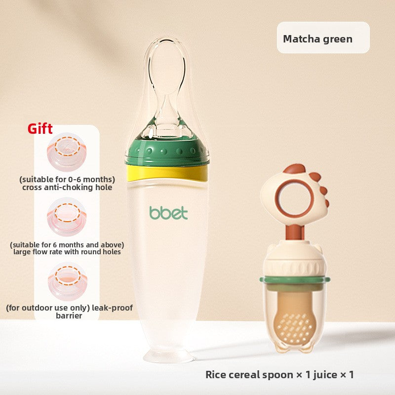 Silicone Squeeze Feeding Spoon Bottle