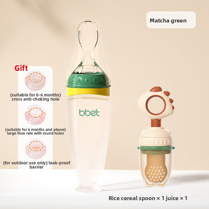 Silicone Squeeze Feeding Spoon Bottle