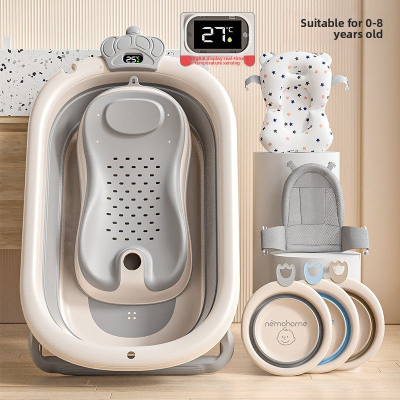Foldable Baby Bathtub with Temperature Option