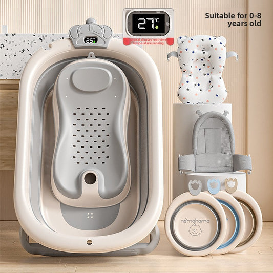 Foldable Baby Bathtub with Temperature Option