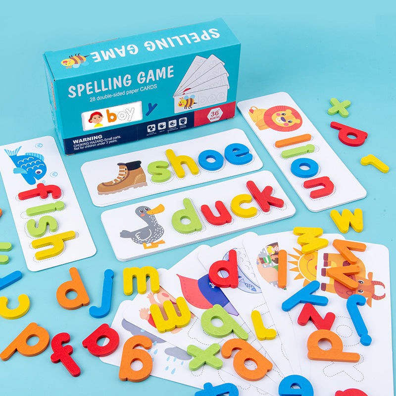 SpellSmart Wooden Alphabet Matching Game