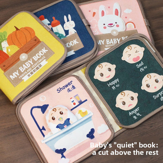 Montessori Baby Cloth Book – Interactive Sensory Learning Toy