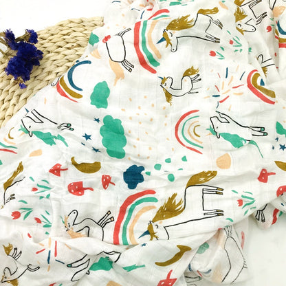 BambooHug Ultra-Soft Baby Muslin Swaddle Blanket