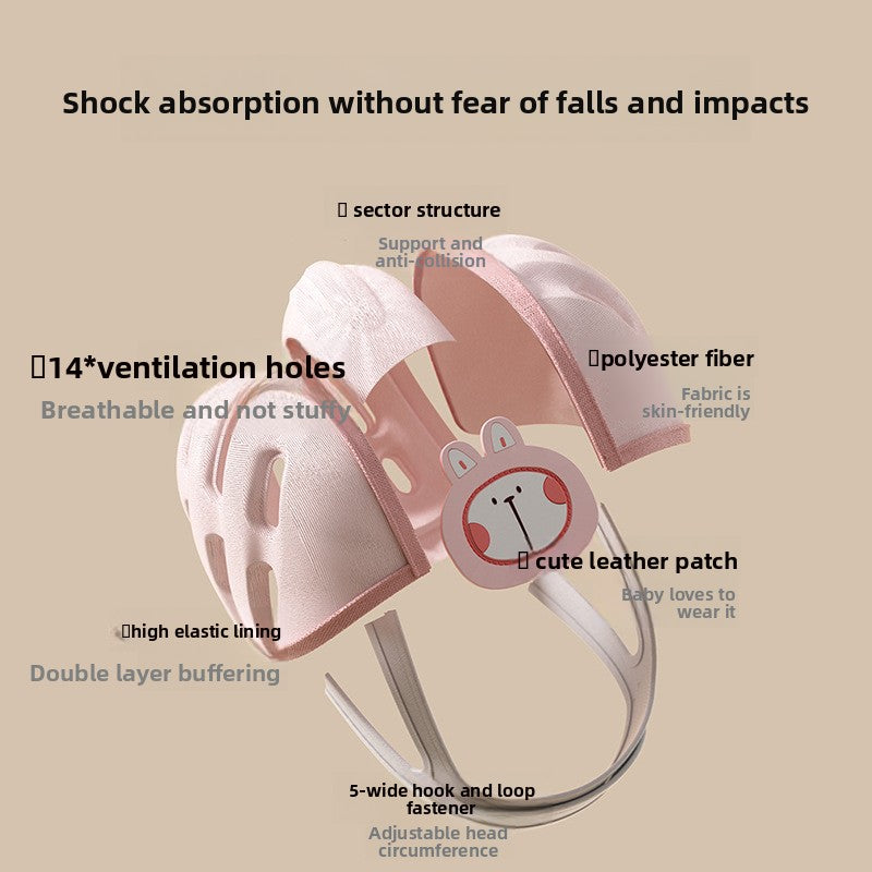 Adjustable Baby Safety Helmet – Anti-Fall Head Protection for Toddlers
