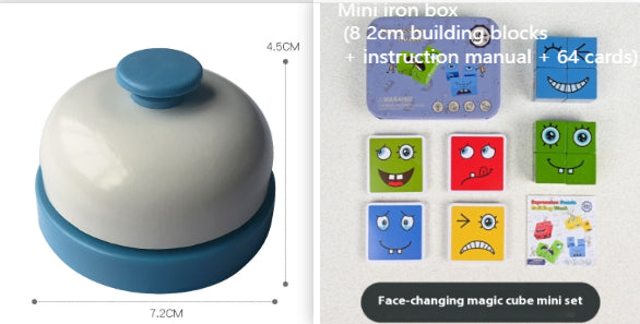 Montessori Emoji Puzzle Block Battle Game