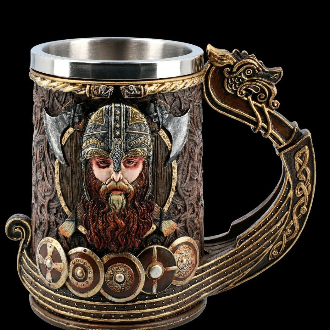 Legendary Warrior Steel Tankard (600ml)