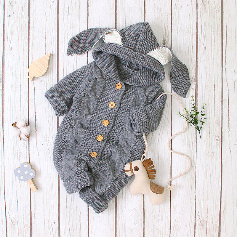 Little Cub Knit Romper