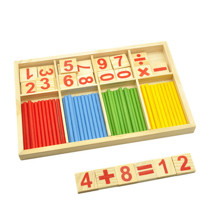 Wooden Montessori Early Education Math Sticks