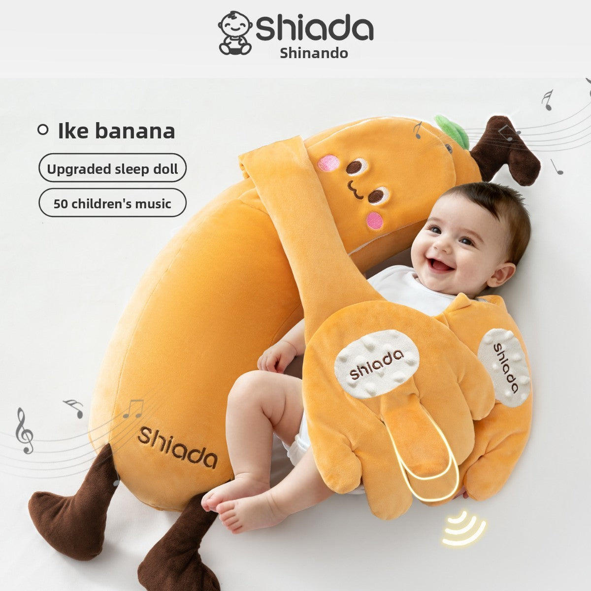 DreamHug 3D Baby Soothing Pillow with Smart Patting & Lullaby
