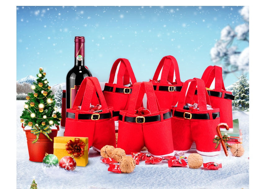 Santa’s Pants Christmas Candy Gift Bag