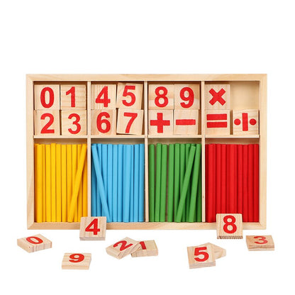 Wooden Montessori Early Education Math Sticks