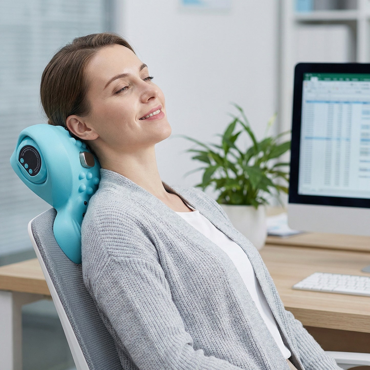 Multifunction Neck Massager Pillow with Heat Therapy