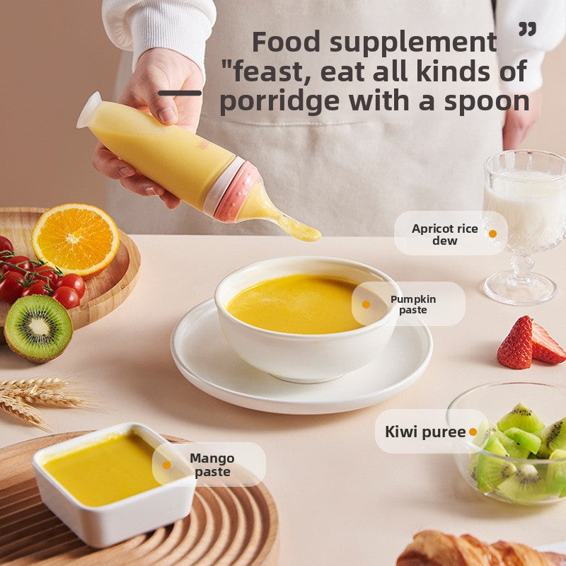 Silicone Squeeze Feeding Spoon Bottle