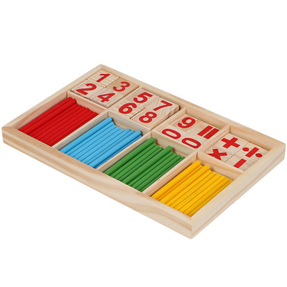 Wooden Montessori Early Education Math Sticks