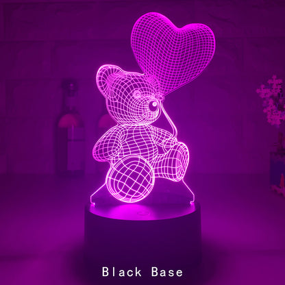 TeddyGlow 3D Love Light