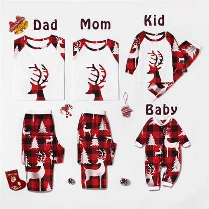 Holiday Harmony Deer Print Matching Sleepwear