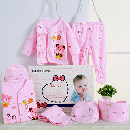 Pure Cotton Newborn Gift Set – 7-Piece