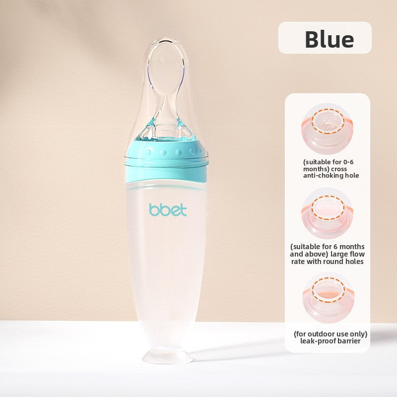 Silicone Squeeze Feeding Spoon Bottle