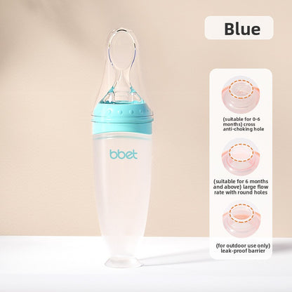 Silicone Squeeze Feeding Spoon Bottle