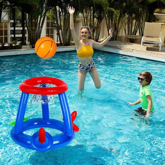 Inflatable Basketball Pool Game Set