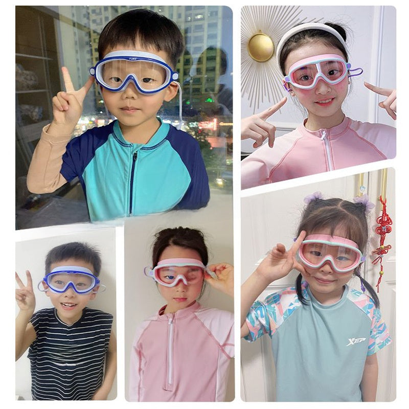 Kids Swimming Goggles Set with Cap & Accessories