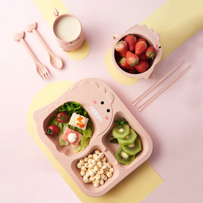 Cute Dinosaur Baby Dinnerware Set – Safe, Mess-Free Mealtimes for Toddlers