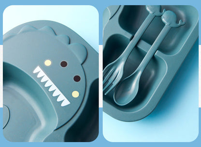 Cute Dinosaur Baby Dinnerware Set – Safe, Mess-Free Mealtimes for Toddlers