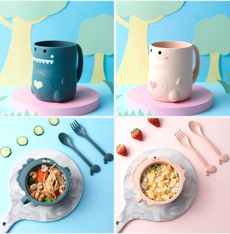 Cute Dinosaur Baby Dinnerware Set – Safe, Mess-Free Mealtimes for Toddlers