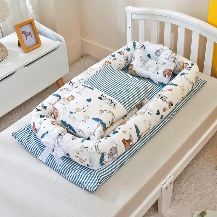 Crib Anti-pressure Newborn Foldable Portable Crib