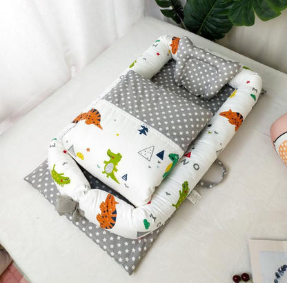 Crib Anti-pressure Newborn Foldable Portable Crib